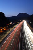 Light Trails Of Cars On The Highway
