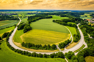 Canvas Print - old country road in austria