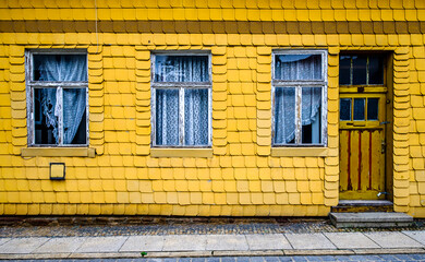 Sticker - typical entrance and frontdoor of a house