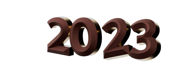 Poster - Happy New Year 2023 Text Typography Design Patter,