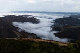 Fototapeta Miasto - fog in the mountains
