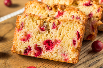 Canvas Print - Homemade Holiday Cranberry Bread