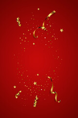 Poster - festive red gradient background vector illustration. elegant colorful wallpaper design. creative bac