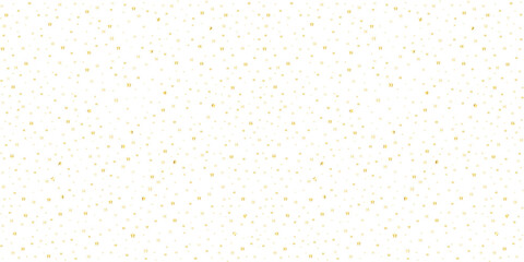 Gold star pattern on transparent background. Starry seamless pattern. Transparent png pattern of cute small stars for celebration or festive design, social media or web materials.