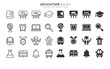 © Work 19 Studio - Education Icons with Line and Glyph Style