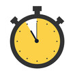 Stopwatch icon 11 hours. Eleven hours round clock with arrows.