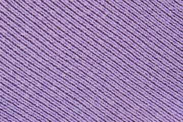 Sticker - Soft purple color ribbed knit fabric pattern close up as background