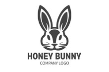 Bunny Or Rabit Logo Design, Vector Illustration
