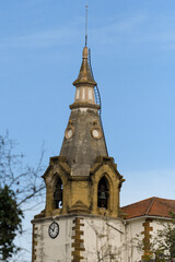 Bell tower of the church of San Esteban in Galdames