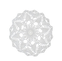 An Embroidered Crochet Doily