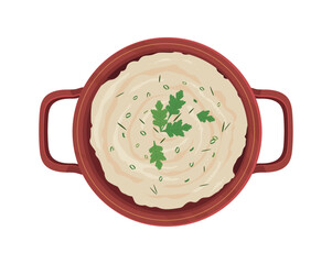 Poster - mashed potatoes with coriander