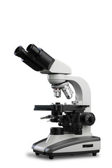 laboratory equipment concept. classic scientist microscope