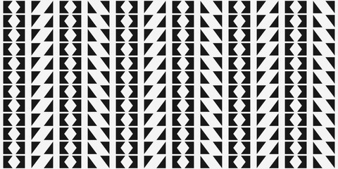 Poster - Black geometric shapes create a texture pattern. For print and interior design vector pattern.