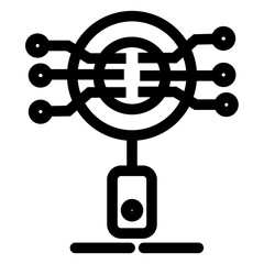 Wall Mural - analysis app coading development information research search security icon
