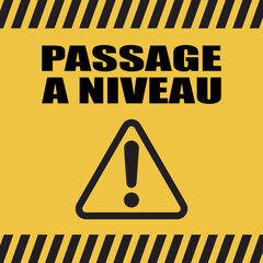 Canvas Print - Logo passage à niveau.