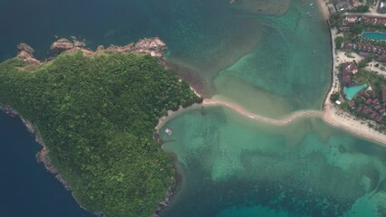 Wall Mural - Aerial view of an island in Thailand 