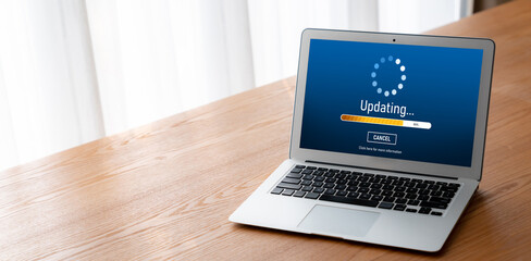 Software update on computer for modish version of device software upgrade