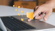 © Thapana_Studio - Document management system concept, business man holding folder and document icon software, searching and managing files online document database, for efficient archiving and company data.