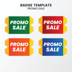 Wall Mural - Flat sale badge template collection