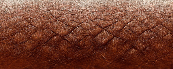 Poster - brown leather texture