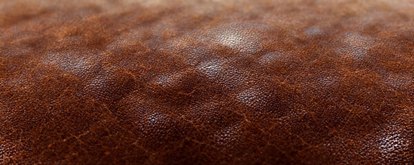 Poster - brown leather texture