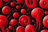 Fototapeta  - blood cells in a vein