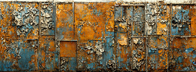 Poster - rusty metal background