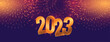 happy new year 2023 beautiful banner with firework concept