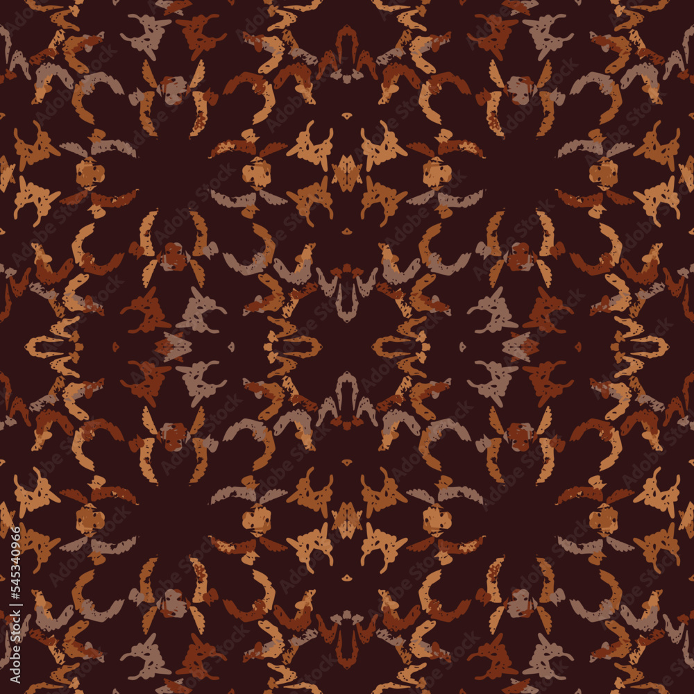 Seamless fractal pattern in vector format for printed fabrics or any ...