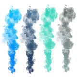 Fototapeta Tęcza - colorful smoke bomb