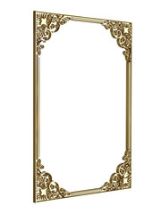 Sticker - gold decorative frame