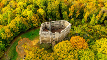 Wall Mural - Kleine Herbstwanderung durch die schöne Parklandschaft bei Bad Liebenstein - Thüringen - Deutschland