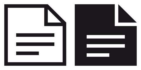 Poster - ofvs224 outlinefilledvectorsign ofvs - document vector icon . paper page sign . placeholder . applic