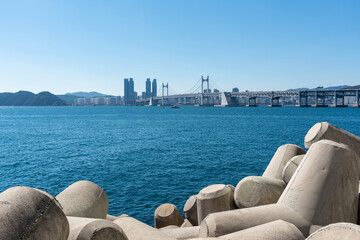 Wall Mural - Cityscape of Busan Metropolitan City in South Korea