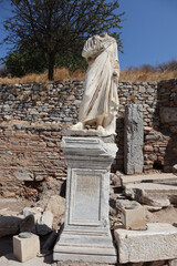 Sticker - Headless Herculess statue at the ancient ruins city of Ephesus