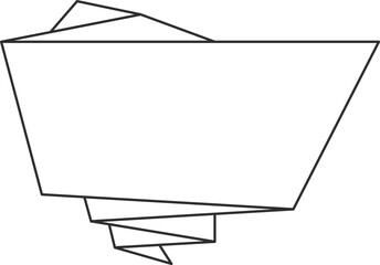 Wall Mural - Outline promo badge