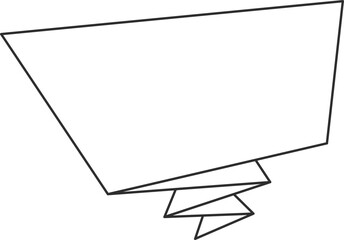 Wall Mural - Outline promo badge