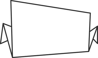 Wall Mural - Outline promo badge