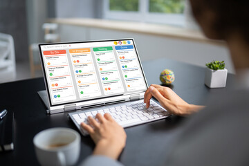 Poster - Kanban Project Schedule Management Software App