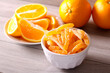 Homemade candied orange peel