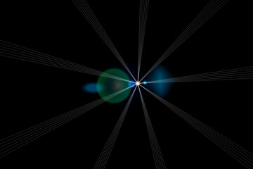 Wall Mural - pin light with star shape on a dark background for a perfect overlay to enhance skies or nightscape 