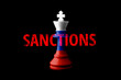 sanctions against Russia by Western States concept. sanctions on Russia.