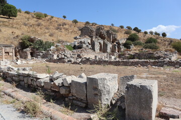 Sticker - Ruins of the ancient city Ephesus, in Selcuk, Turkey .