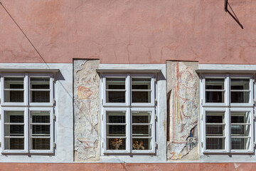 Wall Mural - windows in the facades