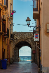 Wall Mural - Street in Trapani.