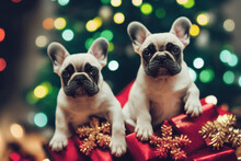 French Bulldog Puppies Christmas