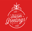 Season greetings typography composition. for postcards, prints, posters