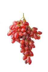Sticker - Fresh fruit sweet red grapes isolated on white