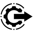 output glyph style icon