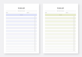 Wall Mural - To Do List. Daily Note Planners. Checklist template. Checklist planner. Bullet journal planner pages. To Do list notes. to-do list. Printable To do list notes. Daily to-do list.